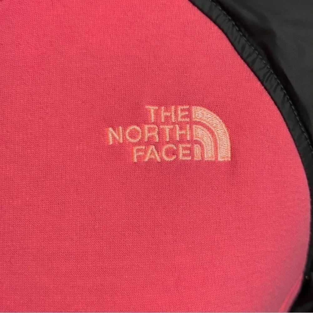 The North Face pink fleece zip up 14/16 Large or woman’s small or XS in EUC